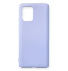 Samsung Galaxy A91 / S10 Lite Kılıf Nano içi Kadife Silikon - Lila