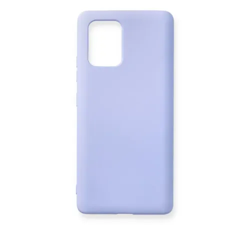 Samsung Galaxy A91 / S10 Lite Kılıf Nano içi Kadife Silikon - Lila