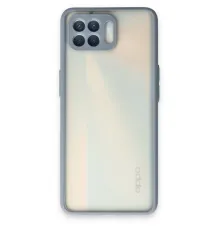 Reno 4 Lite Kılıf Montreal Silikon Kapak - Gri