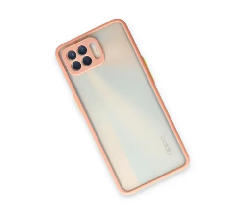 Reno 4 Lite Kılıf Montreal Silikon Kapak - Pembe