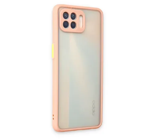 Reno 4 Lite Kılıf Montreal Silikon Kapak - Pembe