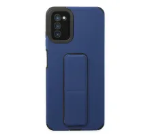 Samsung Galaxy A03S Kılıf Mega Standlı Silikon - Mavi