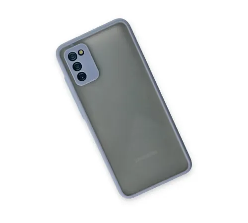 Samsung Galaxy A02S Kılıf Montreal Silikon Kapak - Gri