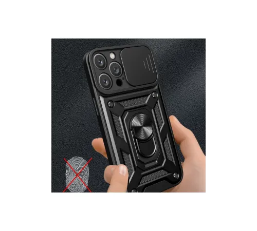 Apple iPhone 16 Pro Max Kılıf Pars Lens Yüzüklü Silikon - Lacivert