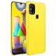 Samsung Galaxy M31 Kılıf Nano içi Kadife Silikon - Sarı