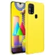 Samsung Galaxy M31 Kılıf Nano içi Kadife Silikon - Sarı