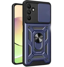 Samsung Galaxy M15 Kılıf Pars Lens Yüzüklü Silikon - Lacivert