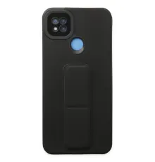 Redmi 9C Kılıf Mega Standlı Silikon - Siyah