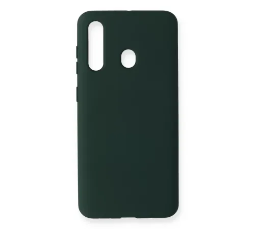 Samsung Galaxy M40 Kılıf Nano içi Kadife Silikon - Koyu Yeşil