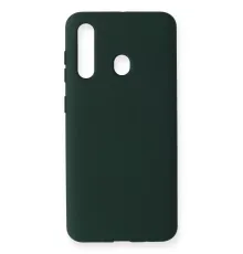 Samsung Galaxy M40 Kılıf Nano içi Kadife Silikon - Koyu Yeşil