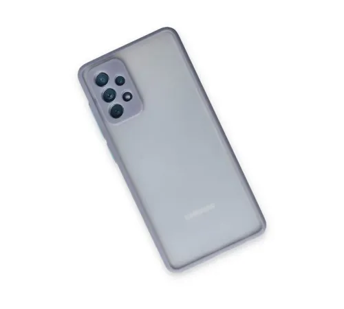 Samsung Galaxy A72 Kılıf Montreal Silikon Kapak - Gri