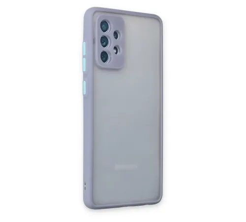 Samsung Galaxy A72 Kılıf Montreal Silikon Kapak - Gri