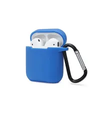 Apple Airpods 2 (2.nesil) Sert Silikon Kılıf - Mavi