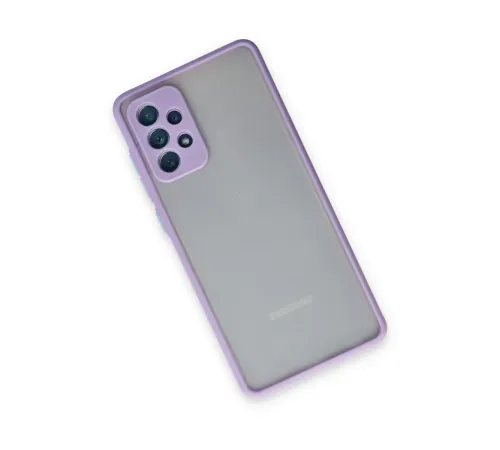 Samsung Galaxy A72 Kılıf Montreal Silikon Kapak - Mor