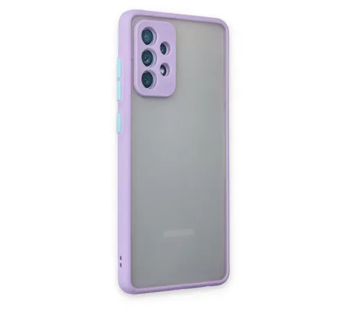 Samsung Galaxy A72 Kılıf Montreal Silikon Kapak - Mor