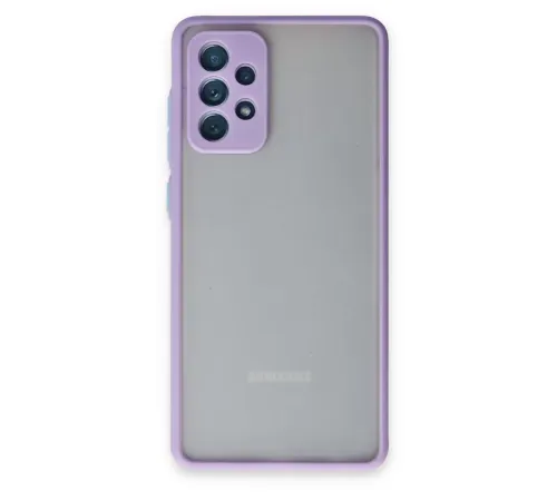 Samsung Galaxy A72 Kılıf Montreal Silikon Kapak - Mor