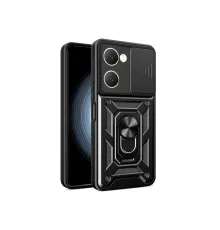 Vivo Y18 Kılıf Pars Lens Yüzüklü Silikon - Siyah