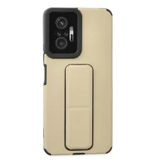 Redmi Note 10 Pro Kılıf Mega Standlı Silikon - Gold