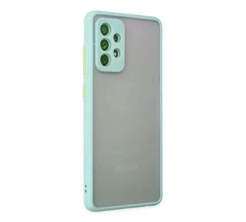 Samsung Galaxy A72 Kılıf Montreal Silikon Kapak - Turkuaz