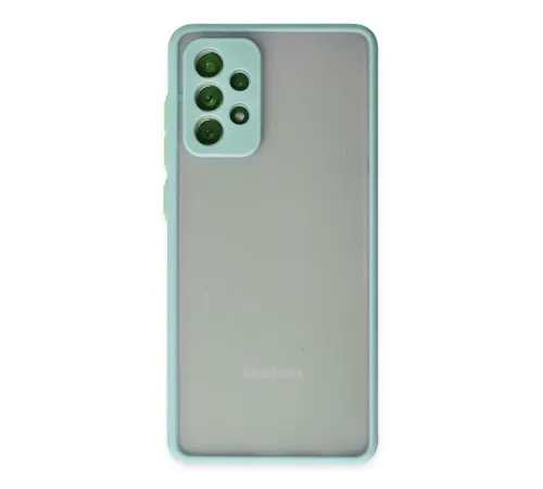 Samsung Galaxy A72 Kılıf Montreal Silikon Kapak - Turkuaz
