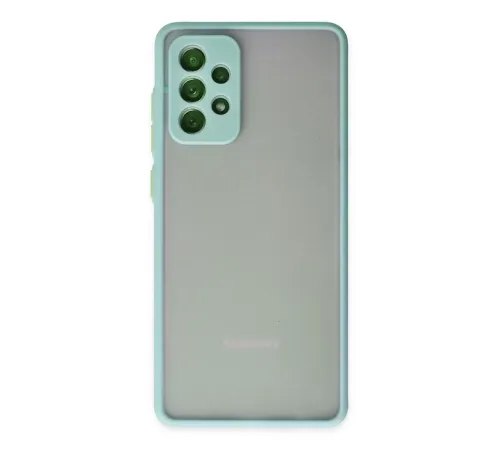 Samsung Galaxy A72 Kılıf Montreal Silikon Kapak - Turkuaz