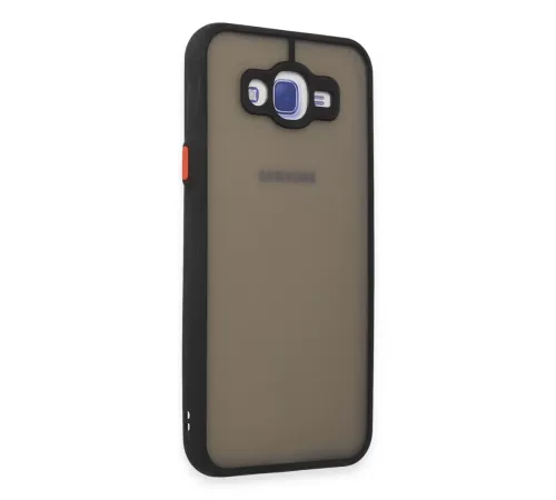 Samsung Galaxy J7 Kılıf Montreal Silikon Kapak - Siyah