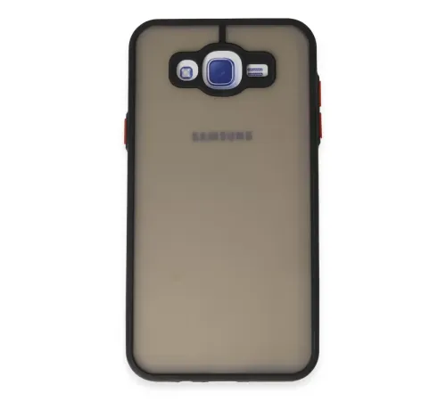 Samsung Galaxy J7 Kılıf Montreal Silikon Kapak - Siyah