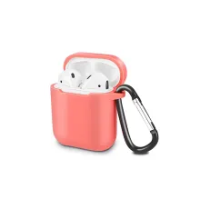 Apple Airpods 2 (2.nesil) Sert Silikon Kılıf - Fuşya