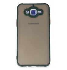 Samsung Galaxy J7 Kılıf Montreal Silikon Kapak - Yeşil