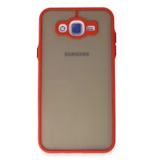 Samsung Galaxy J7 Kılıf Montreal Silikon Kapak - Kırmızı