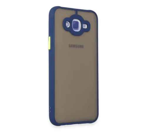 Samsung Galaxy J7 Kılıf Montreal Silikon Kapak - Lacivert
