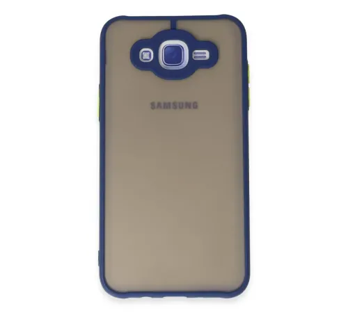 Samsung Galaxy J7 Kılıf Montreal Silikon Kapak - Lacivert
