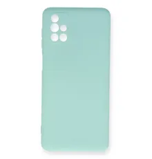 Samsung Galaxy M51 Kılıf Nano içi Kadife Silikon - Turkuaz