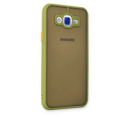 Samsung Galaxy J7 Kılıf Montreal Silikon Kapak - Açık Yeşil
