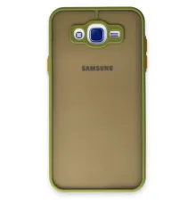 Samsung Galaxy J7 Kılıf Montreal Silikon Kapak - Açık Yeşil