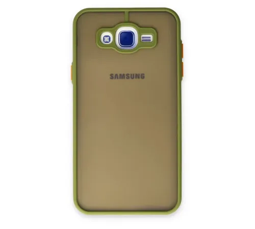 Samsung Galaxy J7 Kılıf Montreal Silikon Kapak - Açık Yeşil