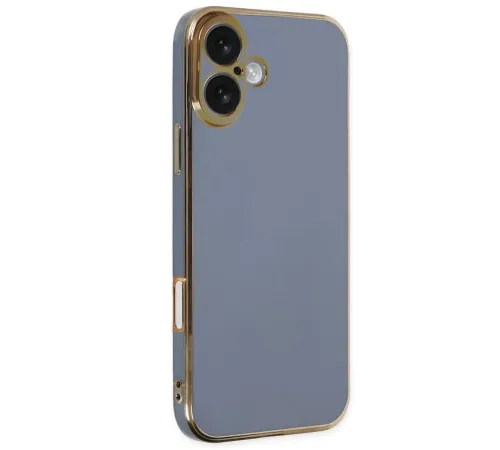 Apple iPhone 16 Kılıf Volet Silikon - Mavi