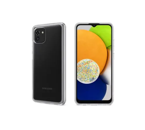 Samsung Galaxy A03 Kılıf Lüx Şeffaf Silikon