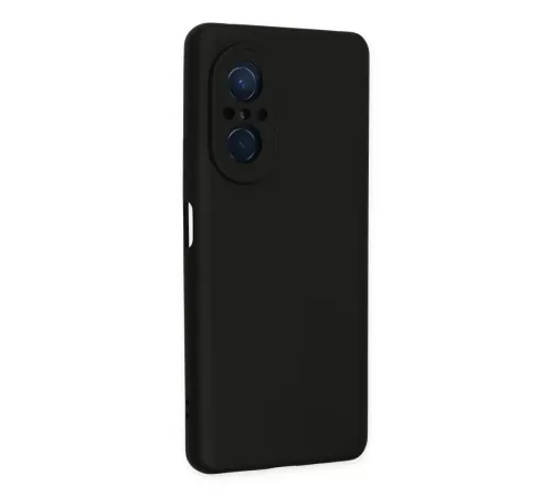 Huawei Nova 9 SE Kılıf Nano içi Kadife Silikon - Siyah