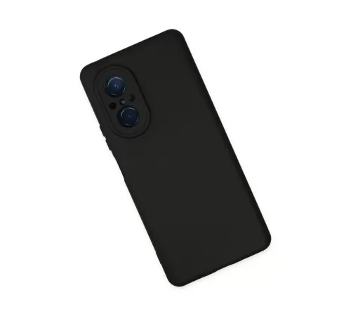 Huawei Nova 9 SE Kılıf Nano içi Kadife Silikon - Siyah