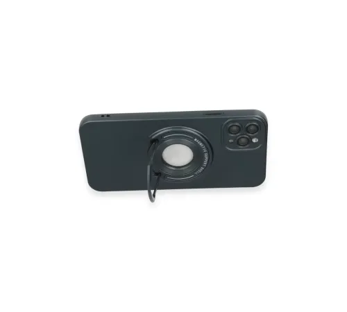 Apple iPhone 12 Pro Kılıf Lukka Magneticsafe Kapak - Koyu Yeşil