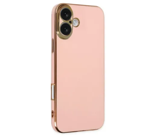 Apple iPhone 16 Kılıf Volet Silikon - Pembe