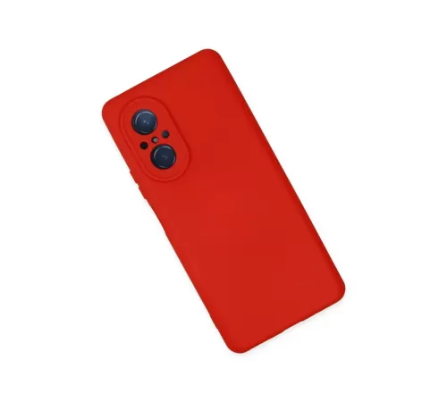 Huawei Nova 9 SE Kılıf Nano içi Kadife Silikon - Kırmızı
