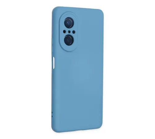 Huawei Nova 9 SE Kılıf Nano içi Kadife Silikon - Mavi