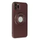Apple iPhone 12 Pro Kılıf Lukka Magneticsafe Kapak - Kahverengi
