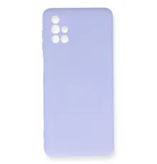 Samsung Galaxy M51 Kılıf Nano içi Kadife Silikon - Lila