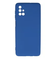 Samsung Galaxy M51 Kılıf Nano içi Kadife Silikon - Mavi