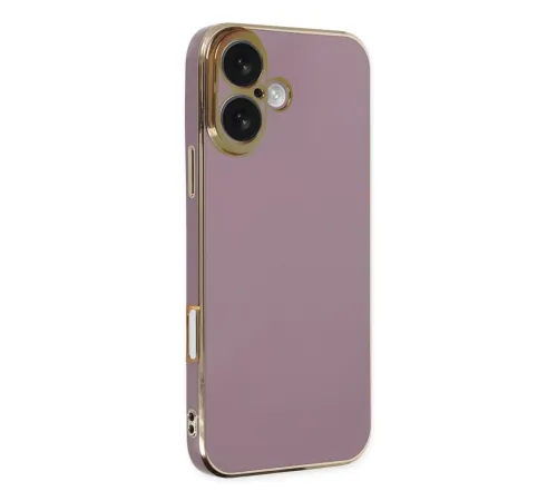 Apple iPhone 16 Kılıf Volet Silikon - Mor