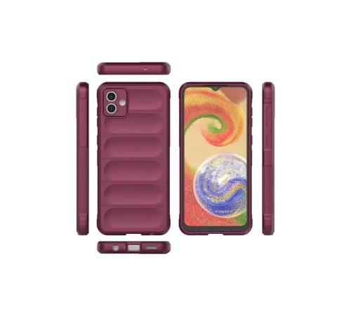 Samsung Galaxy A04E Kılıf Optimum Silikon - Bordo