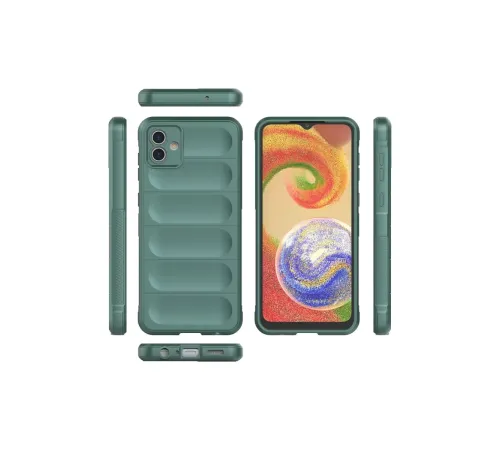Samsung Galaxy A04E Kılıf Optimum Silikon - Koyu Yeşil